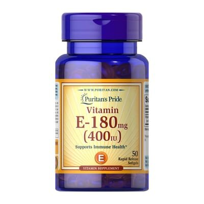 Вітамін Е Puritan's Pride Vitamin E-400 IU (180 мг), 50 гелевих капсул