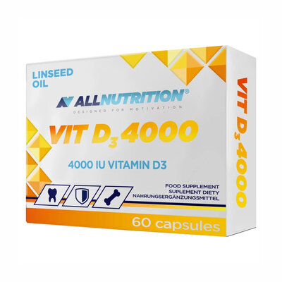 Вітамін Д3 Allnutrition Vitamin D3 4000 МО, 60 капсул