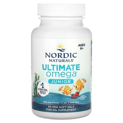 Омега Nordic Naturals Ultimate Omega Junior для підлітків 680 мг, 90 капсул