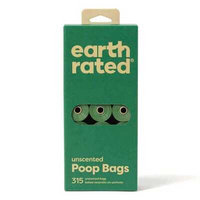 Пакети Earth Rated Poop Bags для прибирання за собакою без аромату, 315 штук