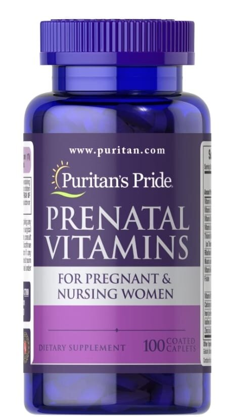 Вітаміни для вагітних Puritan's Pride Prenatal Vitamins, 100 каплет