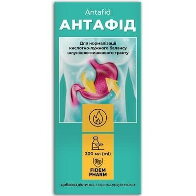 Антафід Fidem Pharm суспензія по 200 мл у флак.