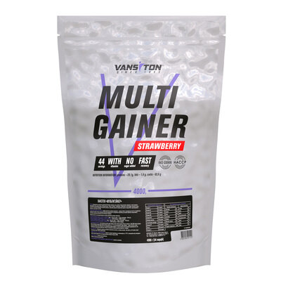Гейнер Vansiton Multigainer, полуниця, 4 кг