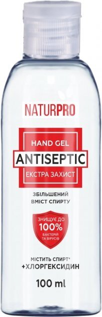 Гель для рук NaturPRO Екстра захист антисептичний, 100 мл
