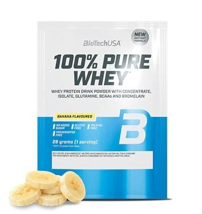 Протеїн Biotech 100% Pure Whey banana, 28 г