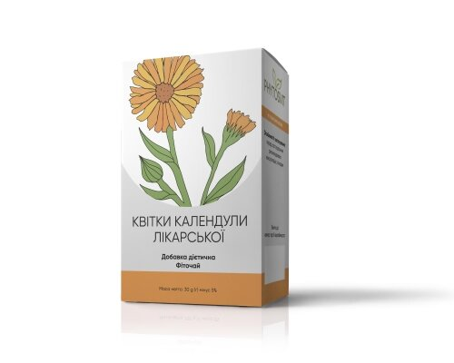 Фіточай Phytosvit квітки Календули Лікарської, 30 г