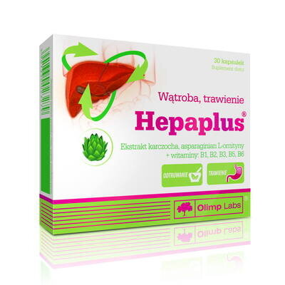 Комплекс для печінки з екстрактом артишоку Olimp Hepaplus, 30 капсул