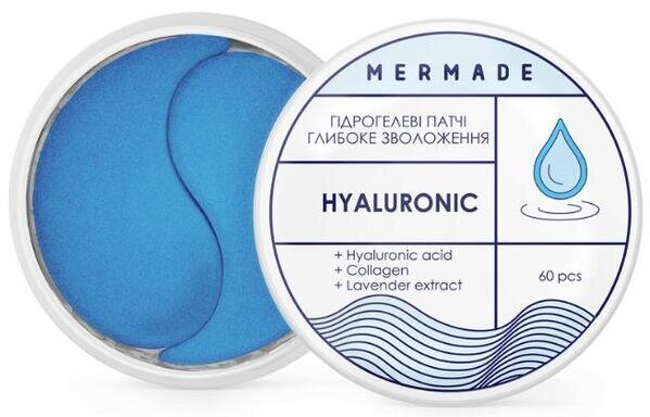 Патчі під очі Mermade Hyaluronic гідрогелеві зволожуючі, 60 шт