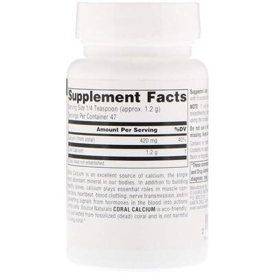 Кораловий кальцій Source Naturals Coral Calcium порошок, 56,7 г