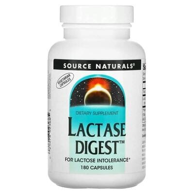 Лактаза Source Naturals Lactase Digest, 180 капсул