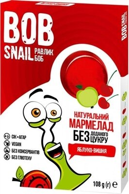 Мармелад Bob Snail Jelly яблучно-вишневий, 108 г