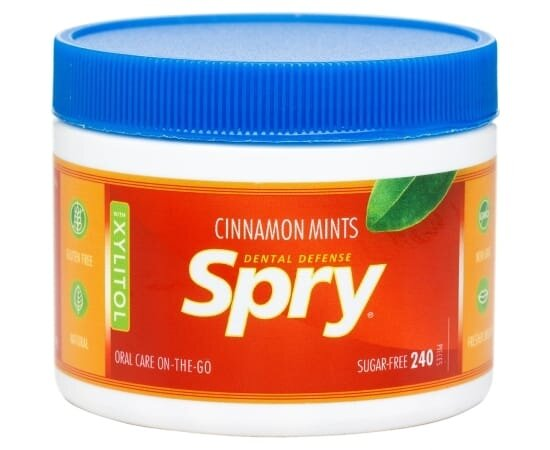 Драже Spry Натуральні з корицею та ксилітом, 240 штук