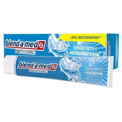 Зубна паста Blend-a-med Комплекс з ополіскувачем Перцева м'ята, 125 мл