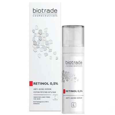Сироватка для обличчя Biotrade Retinol Intensive Anti-Aging антивікова з ретинолом 0,5%, 30 мл