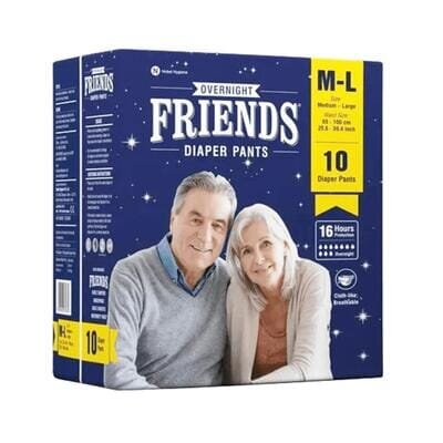 Підгузки-трусики для дорослих Friends Overnight, розмір M, 10 штук