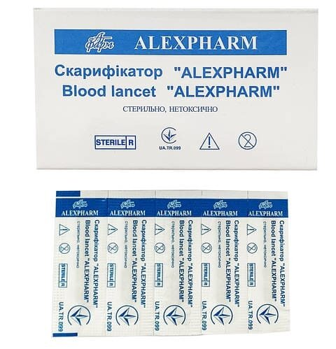Скарифікатор Alexpharm стерильний, 1 штука