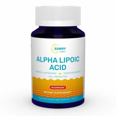 Альфа-ліпоєва кислота Sunny Caps Alpha-Lipoic Acid, 60 капсул