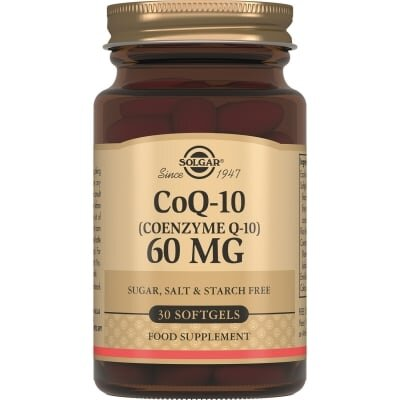 Коензим Q10 Solgar CoQ-10 (coenzyme Q-10) 60 мг м'які капсули №30
