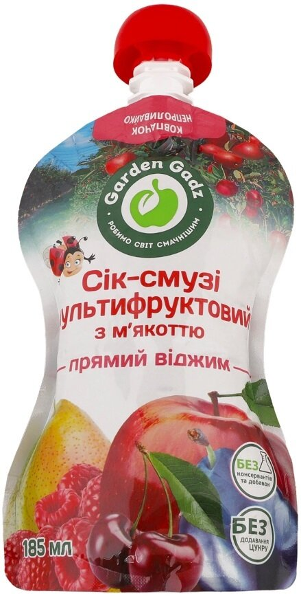 Сік-смузі Garden Gadz Мультифрукт, 185 мл