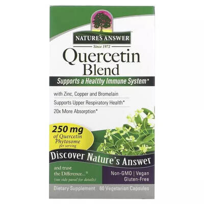 Кверцетин Nature's Answer Quercetin Blend 250 мг вег. капсули №60