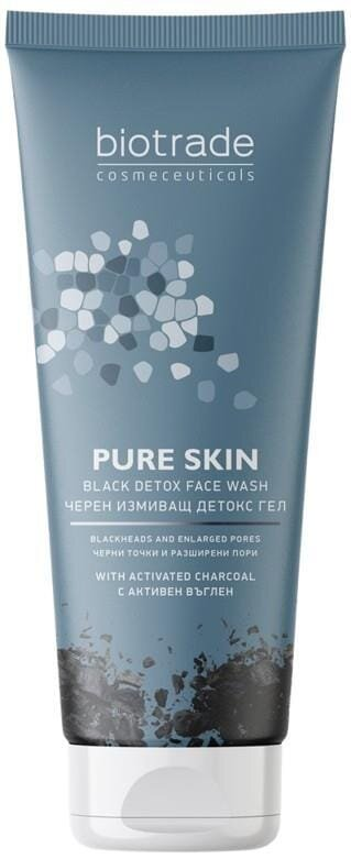 Гель для вмивання Biotrade Pure Skin ніжний з мікросферами активованого вугілля та молочною кислотою, 200 мл