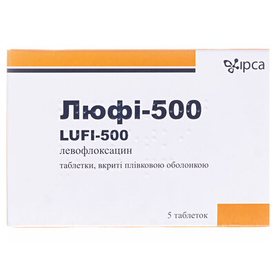 Люфі-500 таблетки, в/плів. обол. по 500 мг №5