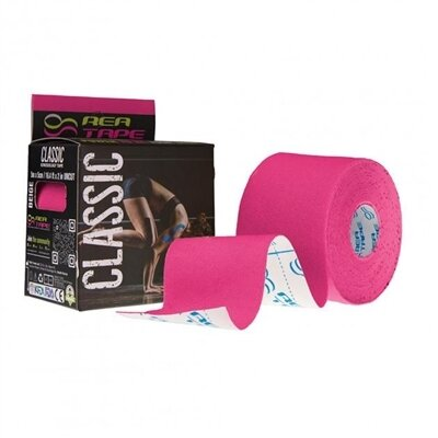 Кінезіо тейп REA TAPE Classic 5 см х 5 м, рожевий