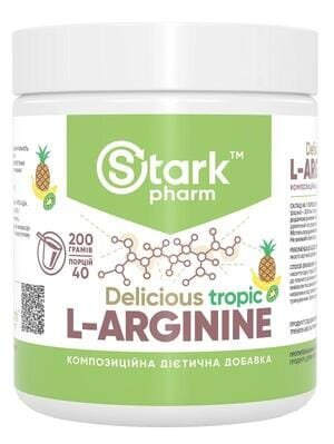 Аргінін Stark Pharm Stark L-Arginine смак тропічний, 200 г