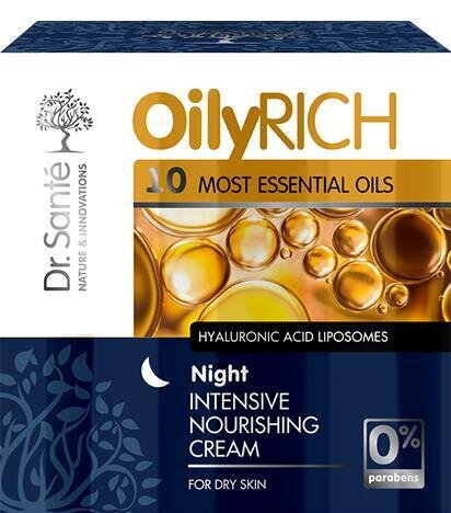 Крем для обличчя Dr.Sante Oily Rich нічний інтенсивний живильний, 50 мл