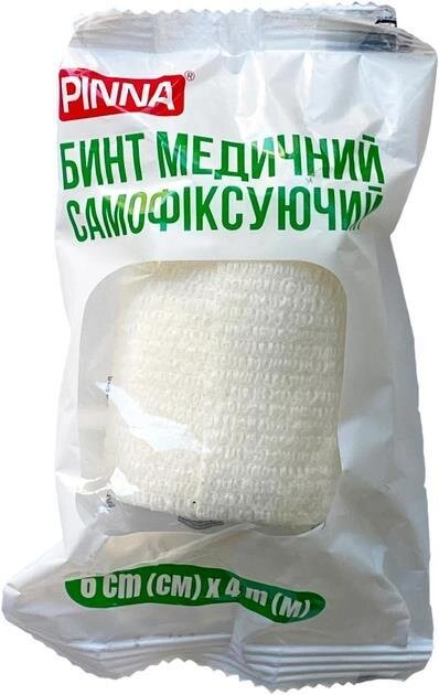 Бинт медичний Pinna самофіксувальний 6 см х 4 м