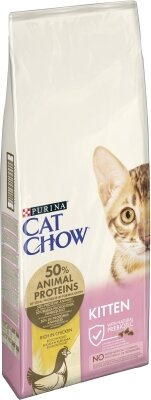 Корм сухий для кошенят Purina Cat Chow Kitten з куркою, 15 кг