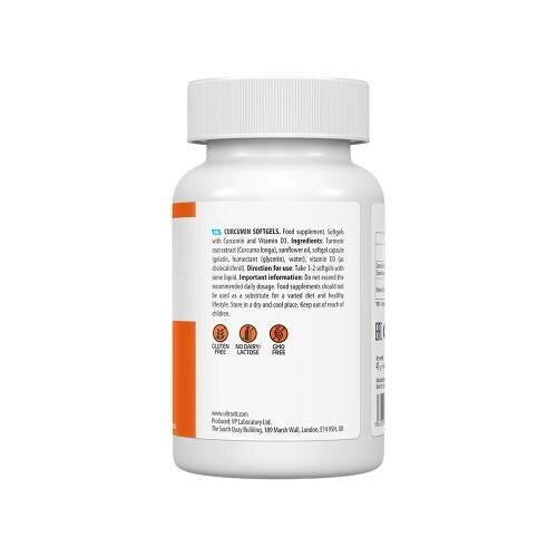 Куркумін Д3 VPLab Ultravit Curcumin D3, 60 капсул