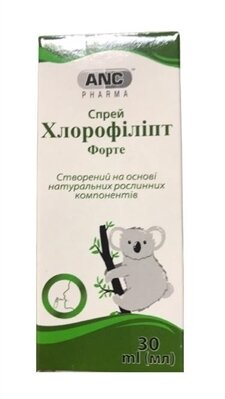 Хлорофіліпт Форте ANC спрей по 30 мл у флак.