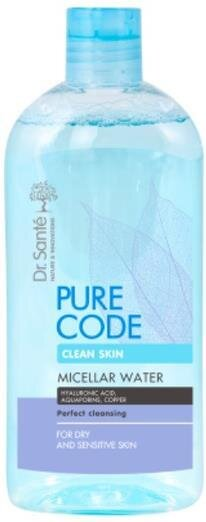 Міцелярна вода Dr.Sante Pure Cоde, для сухої і чутливої шкіри, 500 мл
