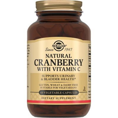 Журавлина з вітаміном С Solgar Natural Cranberry with Vitamin C вег. капсули №60