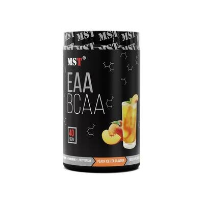 Комплекс амінокислот MST Nutrition BCAA & EAA Zero персиковий чай, 40 порцій, 520 г