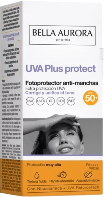 Флюїд сонцезахисний Bella Aurora UVA Plus protect SPF50+ від пігментних плям, 50 мл