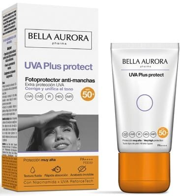 Флюїд сонцезахисний Bella Aurora UVA Plus protect SPF50+ від пігментних плям, 50 мл