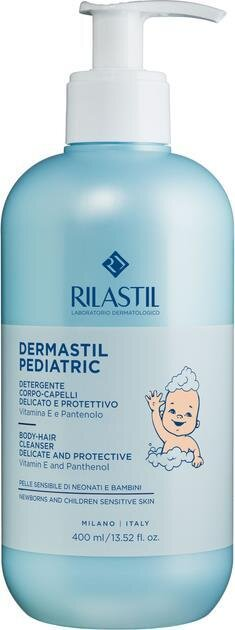 Гель для волосся та тіла Rilastil Dermastil Pediatric Очищаючий, 400 мл