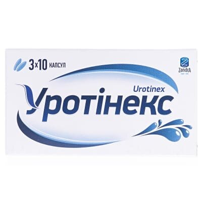 Уротінекс капсули по 425 мг №30 (10х3)