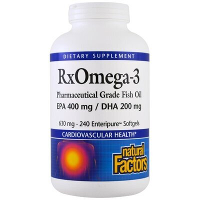 Риб'ячий жир Омега 3 Natural Factors Rx Omega-3, 240 капсул