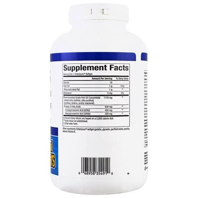 Риб'ячий жир Омега 3 Natural Factors Rx Omega-3, 240 капсул