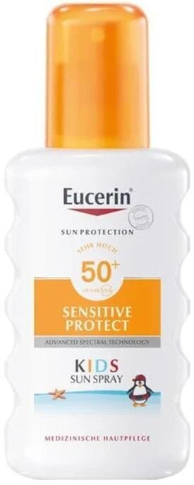 Спрей сонцезахисний Eucerin Sun SPF50+ Sensitive Protect Kids для дітей від 1 року (63853), 200 мл