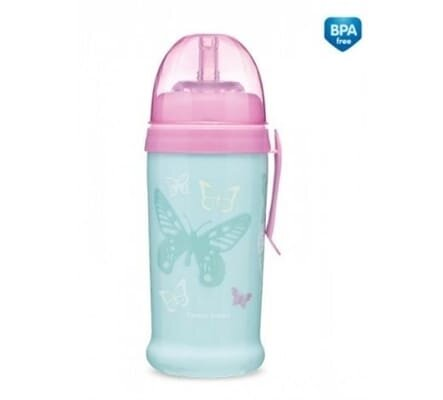 Поїльник-непроливайка Canpol babies Butterfly, бірюзовий, 56/515_tur, 350 мл