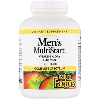 Вітаміни для чоловіків Natural Factors Men's MultiStart, 120 таблеток