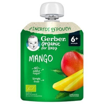 Пюре фруктове Gerber Organic манго, 80 г