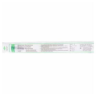 Катетер урологічний Medicare Nelaton Catheter типу Нелатон чоловічий, 10 Fr, чорний, 1 штука