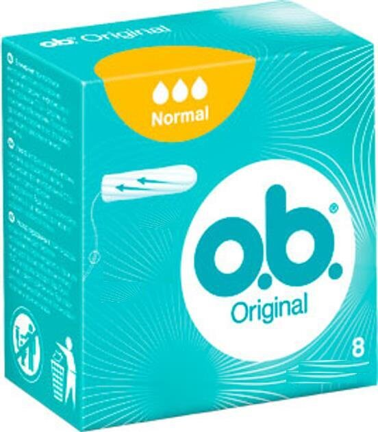 Тампони гігієнічні o.b. Original Normal, 8 шт