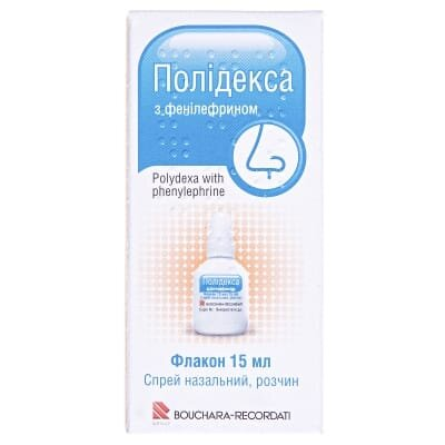 Полідекса з фенілефрином спрей наз., р-н по 15 мл у флак.