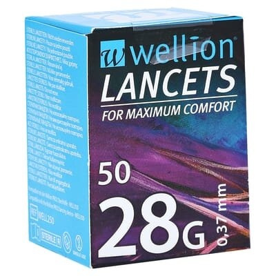 Ланцети Wellion 28G, 50 штук